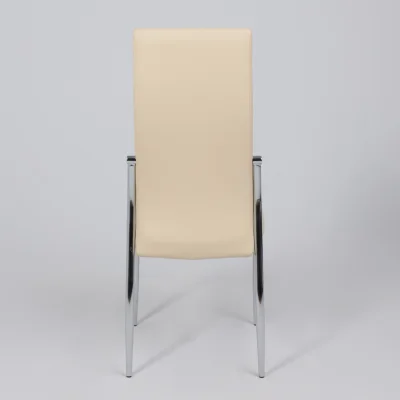 Стул DENVER, экокожа, бежевый TP12/хром_7