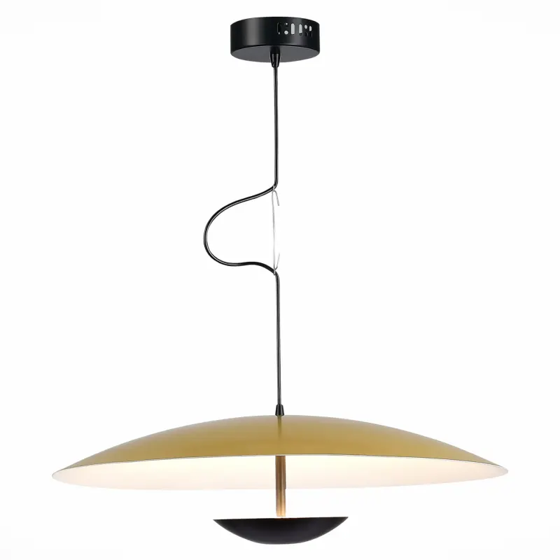 Светильник подвесной ST-Luce Золотистый,Черный/Золотистый LED 1*40W 3000K АРМОНИКО фотография