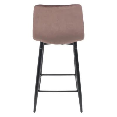 Стул барный MIA, коричневый велюр HLR49/черный_4