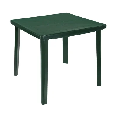 Стол квадратный (800*800*710)мм, тёмно-зеленый, РФ фотография