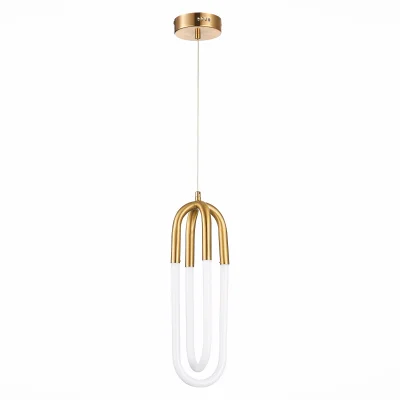 Подвес ST-Luce Латунь/Латунь, Белый LED 2*14W 3000K MOFISTO_6