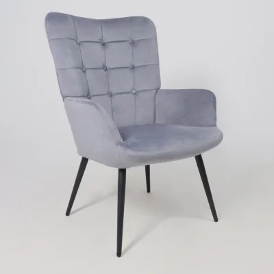 Кресло ODA, серый велюр HCJ-40/черный_7