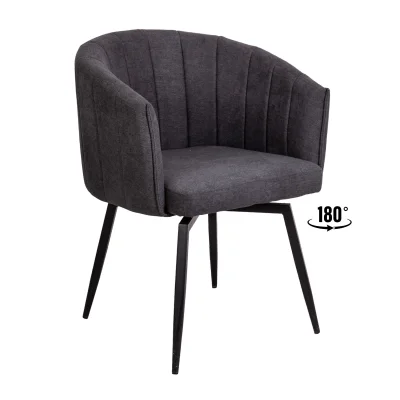 Кресло MELON, поворотное, серый/черный фотография