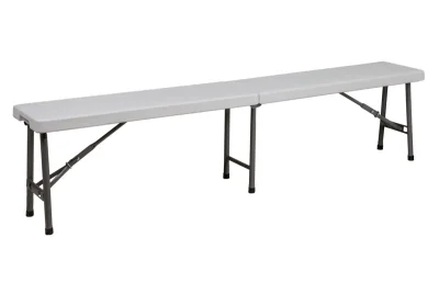 Скамья складная 183*30*43, белая фотография