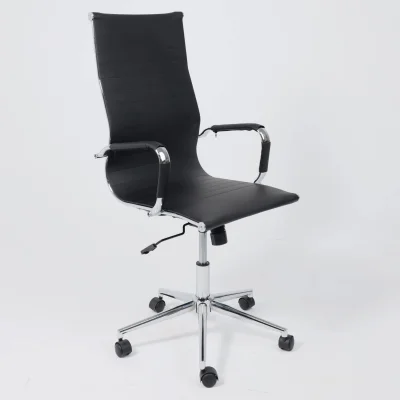 Кресло поворотное EVELIN, экокожа, черный_4