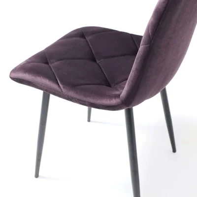 Стул GILL, сливовый велюр/черный_10