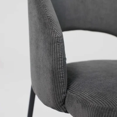 Стул ELSA, серый велюр Fjord15/черный_9