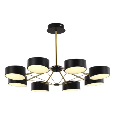 Светильник потолочный Черный, Золотистый/Черный LED 8*10W VALLE_3