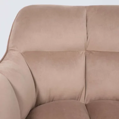 Кресло VIRGINIA, поворотное, велюр, капучино HCJ-11/черный_13