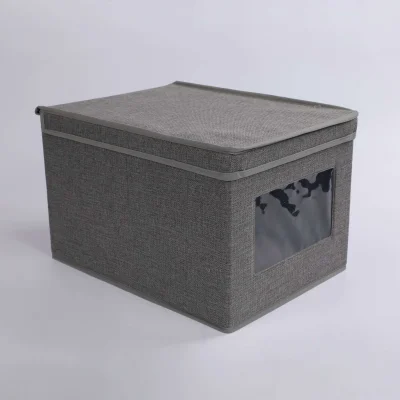 Контейнер для хранения MACKENZIE-2, с крышкой, серый, 30*30*15,5см_2