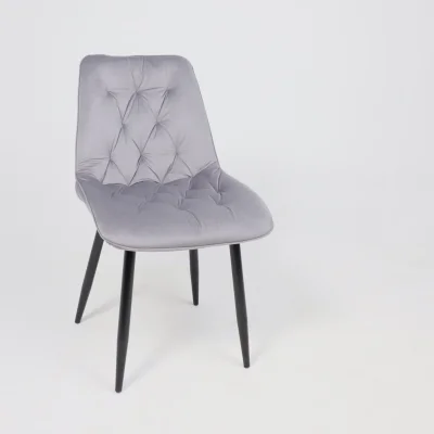 Стул ASTRA, 2, светло-серый велюр HLR-20/черный_18