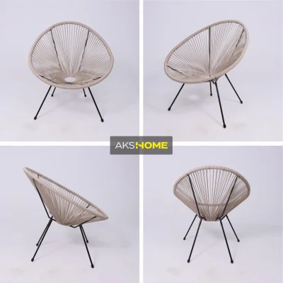 Кресло садовое RIMINI, иск.ротанг, коричневый_2