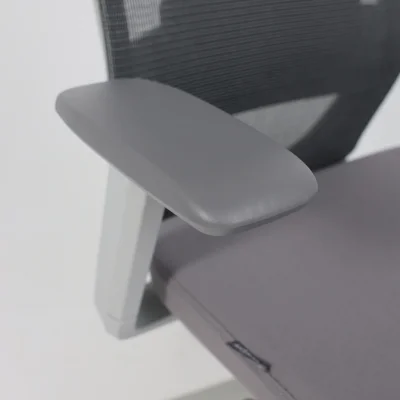 Кресло поворотное SPIRIT, темно-серая сетка+ серая ткань/серый полиамид_9