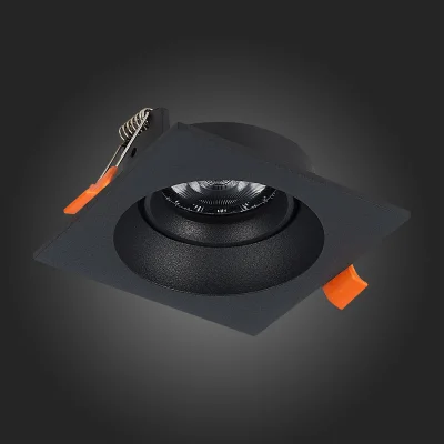 Св-к встр. Черный GU10 1*50W  L94xW94xH40 220V Без ламп Встраиваемые светильники_5