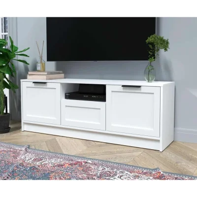 Тумба(ТВ) КОНЦЕПТ Тренд КТ-ТВ3-50, к.Белый/ф.Белый  (В495хШ1360хГ355мм)_2