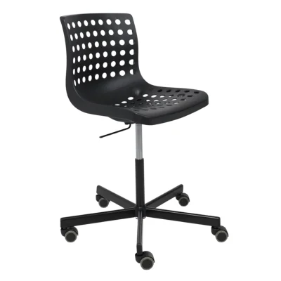 Кресло, рабочее поворотное ORA, пластик, черный фотография