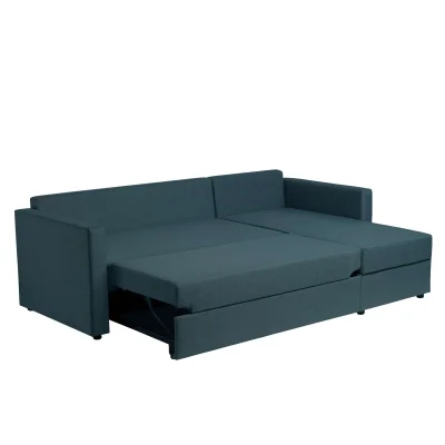 Диван трехместный с угловой секцией Тилаус КП Malmo 81, темно-бирюзовый (черные опоры)_7