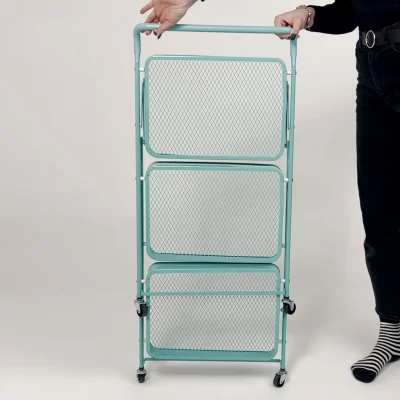 Этажерка NIKA, голубая (бирюзовый)_19