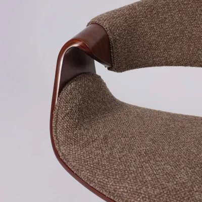 Кресло барное ANGARA, букле, коричневый Lisa 421/черный_6