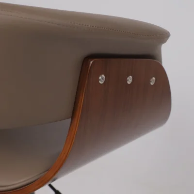 Стул барный ROSSI, экокожа, шоколадный C-5/черный_17