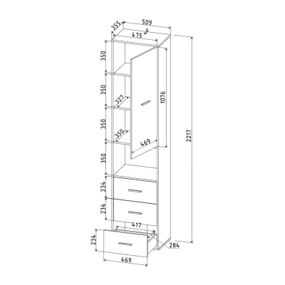 Шкаф SKILL-24 (1), антрацит_5