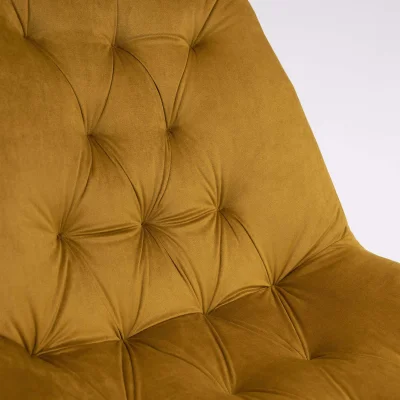 Стул AV 435, полубарный, горчичный бархат/черный_11