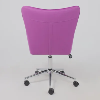 Кресло поворотное BELLA chrome, Velluto 41, велюр/фиолетовый_13