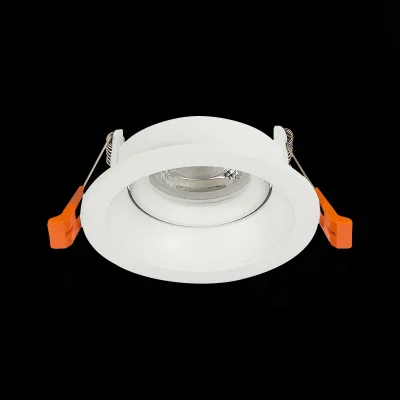 Св-к встр. Белый GU10 1*50W  D94xH40 220V Без ламп Встраиваемые светильники_4