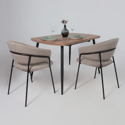 Стул AV 433, светло-коричневый бархат H-61/черный_5