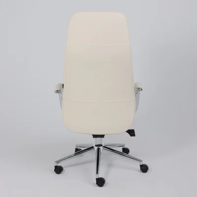 Кресло поворотное ELEMA, кремовая экокожа/хромированный металл_5