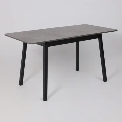 Стол TIRK RADIAL-110, раздвижной 110(142)х70, Дымчатая керамика/Чёрный_19