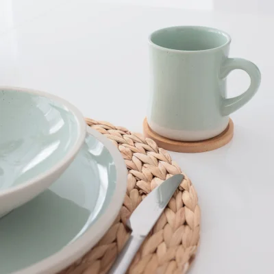 Кружка STONE CLAY, керамика, светло-зеленый, 8,5*12*10см_10