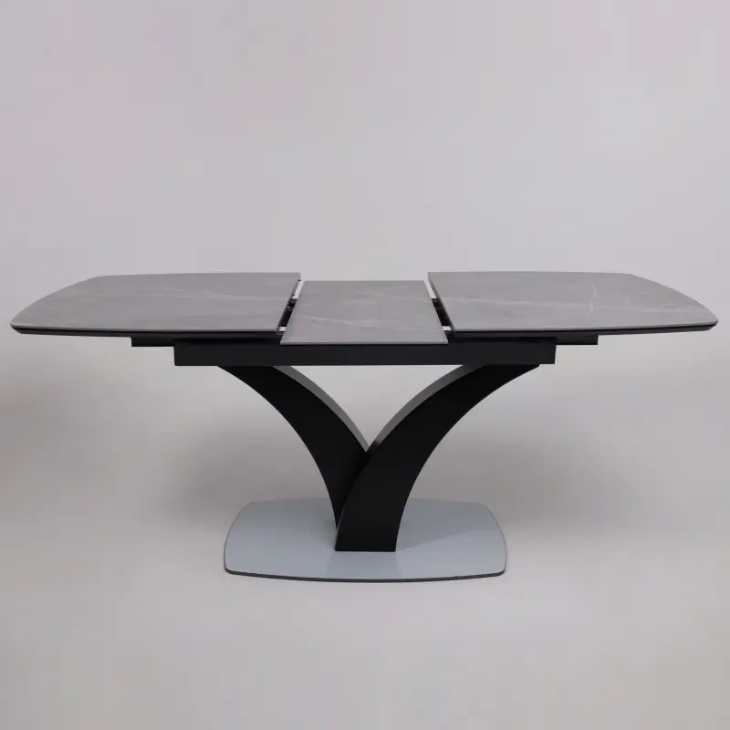 Стол НОТР ДАМ MODERNE, керамика 0 кат. 1400(1800)*850, Камень серый Greys Grey/Черный матовый_preview_21