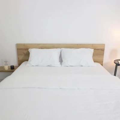 Простыня 150*215см Белый,  премиум сатин-страйп_13