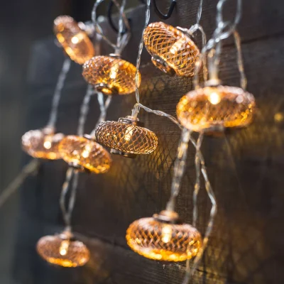 Светодиодная гирлянда AKS тип 3 ( Фонарики 10LED, 1.65м,  2АА ) фотография