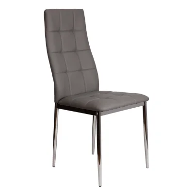 Стул SKY, экокожа, серый APU-006/хром фотография