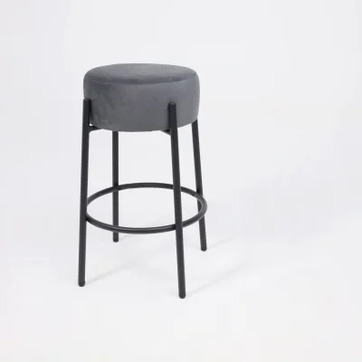 Стул барный BOB, темно-серый велюр HCJ-40/черный_6