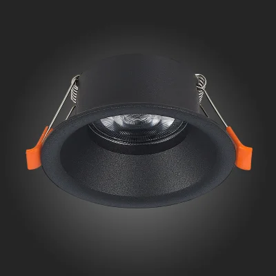 Св-к встр. Черный GU10 1*50W  D89xH40 220V Без ламп Встраиваемые светильники_5