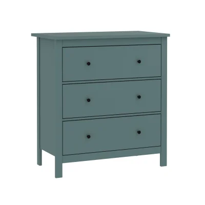 Комод САГА 3 ящика, темно-бирюзовый (2.08.02.020.6 RU) фотография