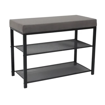 Банкетка ТОРОНТО 23S, серый/черный фотография