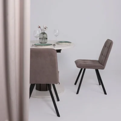 Стол раздвижной на опоре ONTARIO,1000(1300)*760*1000, (сосна каньон/коричневый)_3