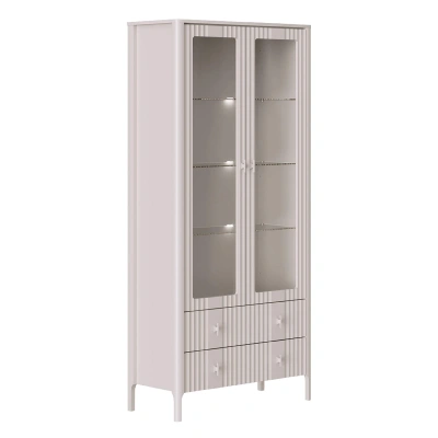 Н.м. "DALIA" шкаф REG2W2S с подсветкой, к.Персидский жемчуг/ф.Персидский жемчуг фотография