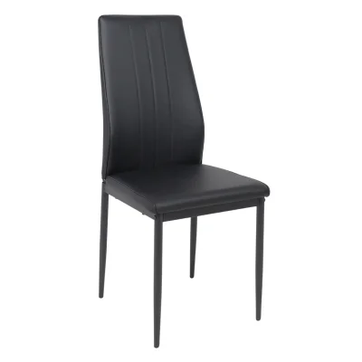 Стул OREO, экокожа, черный/черный фотография