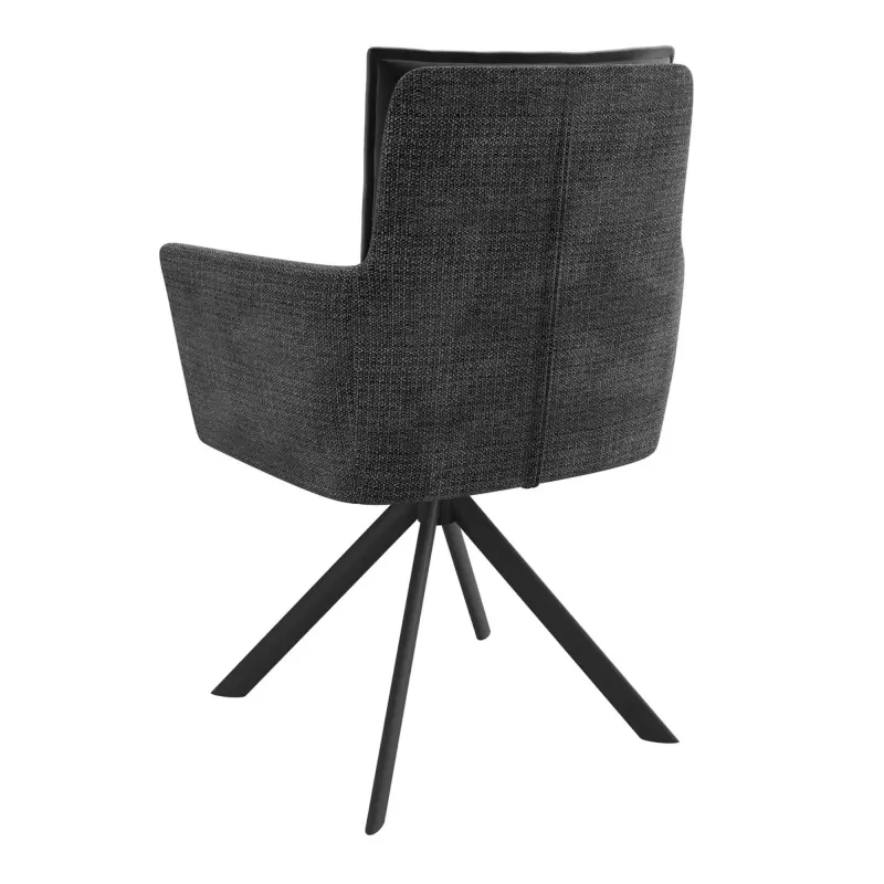 Стул POSH-R 360, g22 GRAPHITE шенилл lux - d10 HEMATITE LUX\черный_preview_2