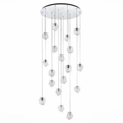 Светильник подвесной ST-Luce Хром/Прозрачный E14 18*40W PORTICI_4