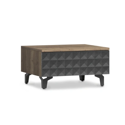 Стол-консоль SHTABE SIMPLE 7001 эко, Графит-Дуб Веллингтон-Черный фотография