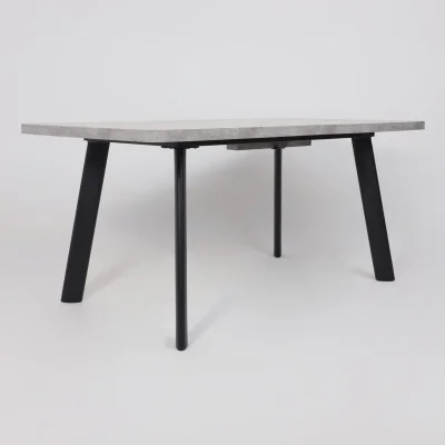 Стол LEON LUX RADIAL-180, раздвижной 180(240)х95, Серый сланец/Чёрный_8