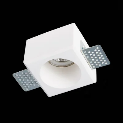 Св-к встр. из гипса Белый GU10 1*50W  IP20 L80xW80xH52 180-240V Без ламп Встраиваемые светильники_4