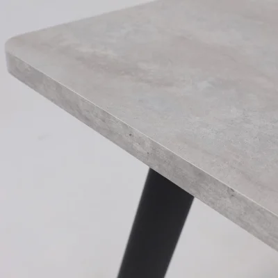 Стол LEON LUX RADIAL-160, раздвижной 160(205)х90, Серый сланец/Чёрный_12