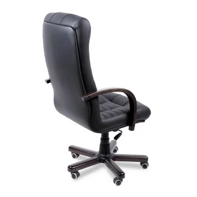 Кресло Атлант экстра (орех темный) экокожа (черная) мультиблок_5